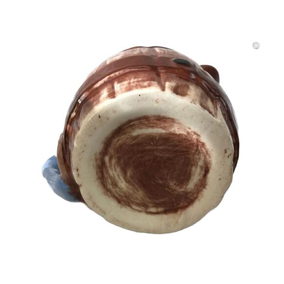 1940s Twin Winton California Pottery HILLBILLY BARREL Pitcher - Picture 5 of 10